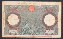 Banconota da 100 lire Africa Orientale Italiana del 1938