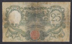 Alternative view of Banconota da 25 lire Banco di Napoli del 1918