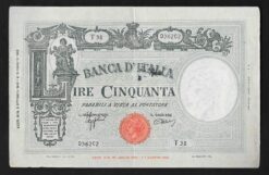 Banconota da 50 lire tipo Barbetti modificato d.m. 08.10.1943 (R.S.I.)