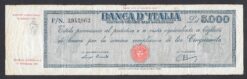 Titolo provvisorio da 5000 lire d.m. 28.01.1948
