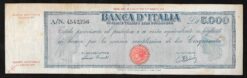 Titolo provvisorio da 5000 lire d.m. 12.07.1947 (testina)