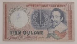 Banconota da 10 gulden Paesi Bassi “Hugo de Groot” del 1953 (serie DPS...)