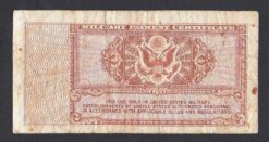 Alternative view of Biglietto da 5 cent dollari U.S.A. military payment certificate series 472 (1947)